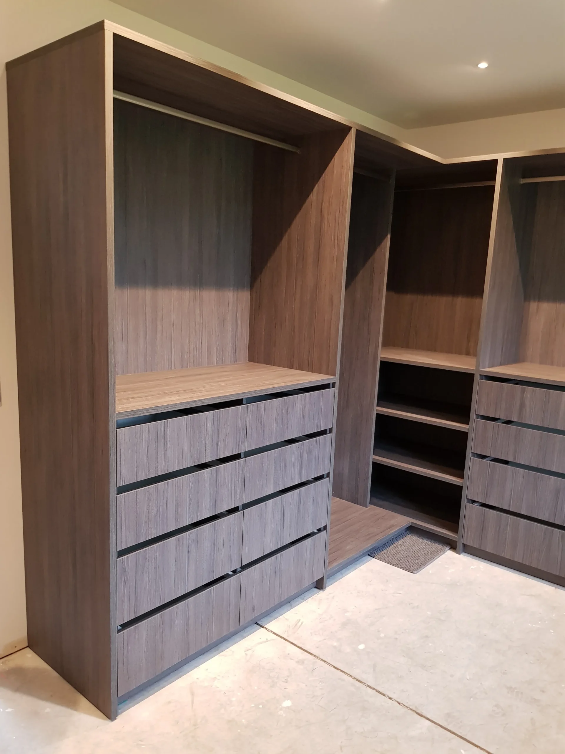 Walk-in wardrobe bespoke
